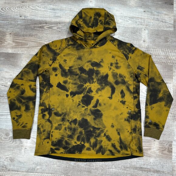 Lululemon Mens Better Everyday Pullover Hoodie XXL Gold Black Camo Tie Dye - Picture 3 of 13